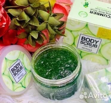 Скраб для тела с экстрактом огурца Bioaqua