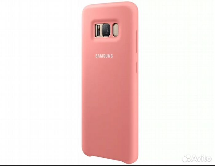 Чехол накладка силиконовая и замша samsung s8 plus