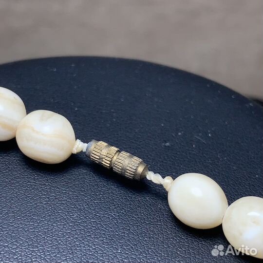 Винтажные Длинные Бусы Агат Ожерелье СССР Ретро