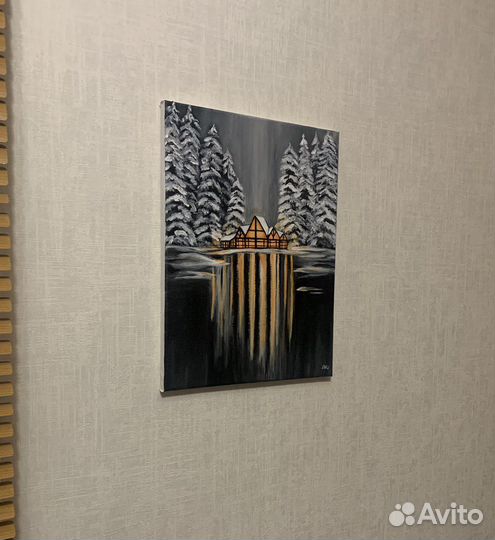 Картина акрилом на холсте