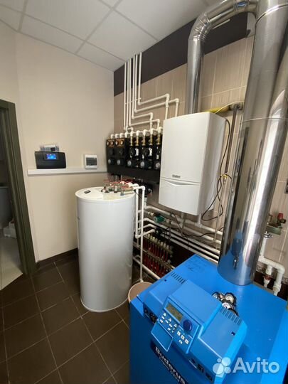 Монтаж отопления, тёплого пола, котельной