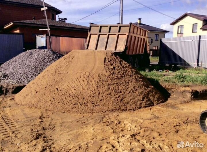 Песок карьерный с доставкой