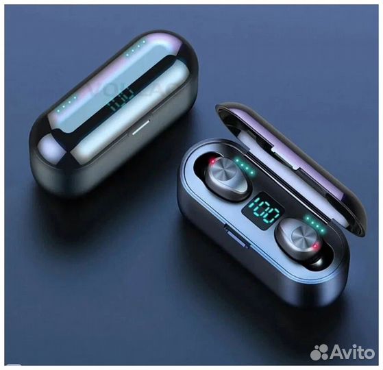 Наушники беспроводные. сенсорные с powerbank