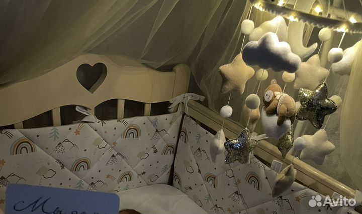 Мобиль ручная работа и балдахин