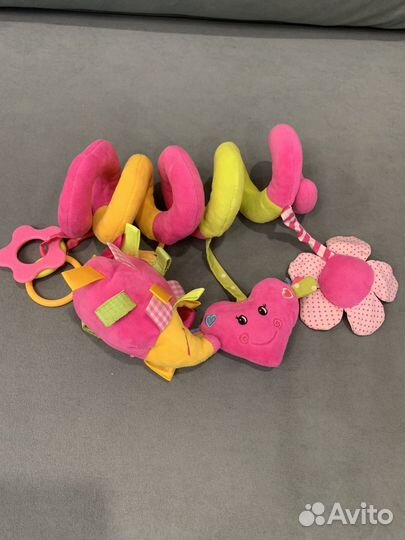 Спираль подвеска с игрушками