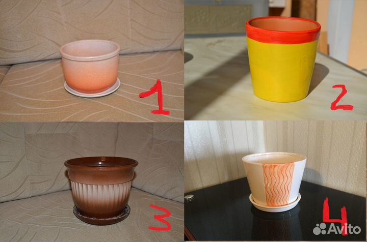 Горшки керамические для цветов № 2