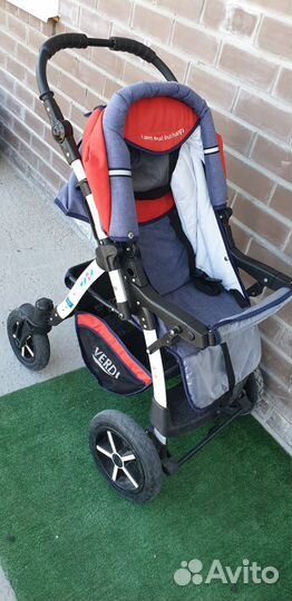 Коляска трансформер verdi красная