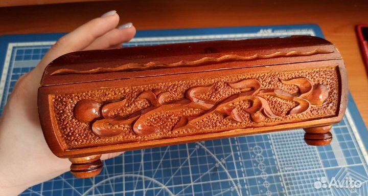 Шкатулка резная дерево ручная работа