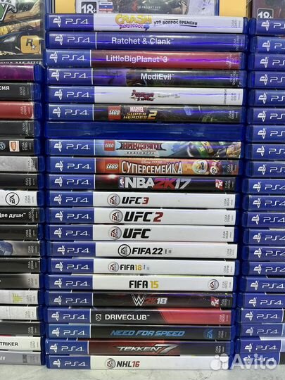 Диски с играми для Sony PS4