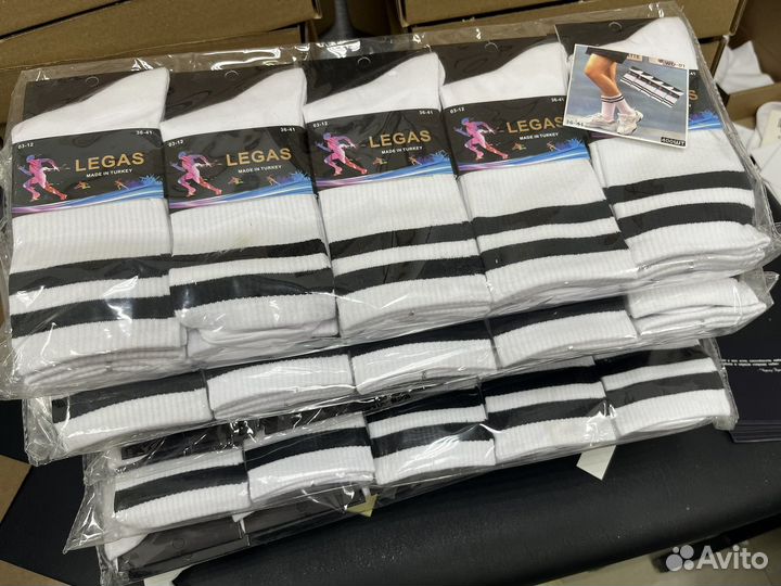 Носки с полосками. 10 штук в кпаковке