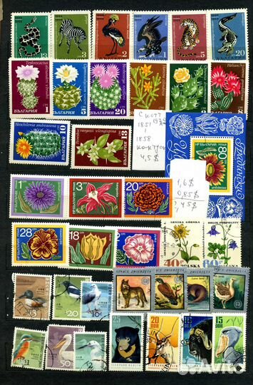 Коллекция импортных марок 60-70е годы