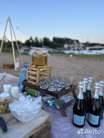 День рождения на пляже (девичник, свадьба)