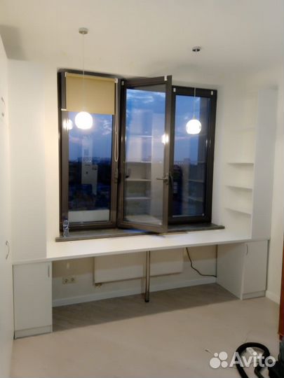 Рабочая зона у окна за 5 дней