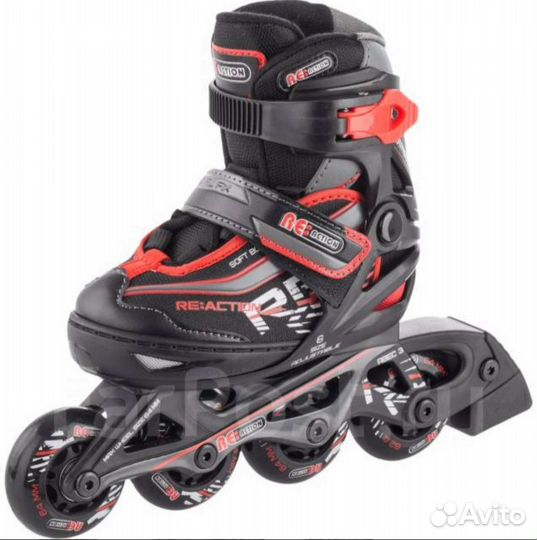 Роликовые коньки детские раздвижные с защитой