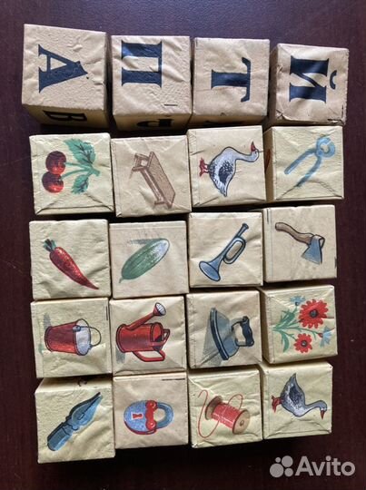 Кубики деревянные СССР