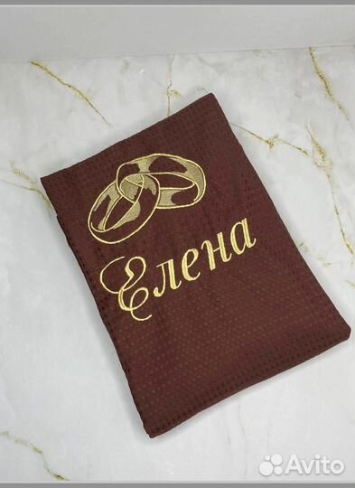 Халат женский вафельный