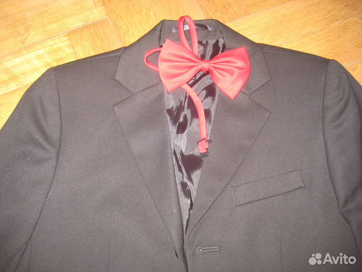 Пиджак новый школьный черный р. 140