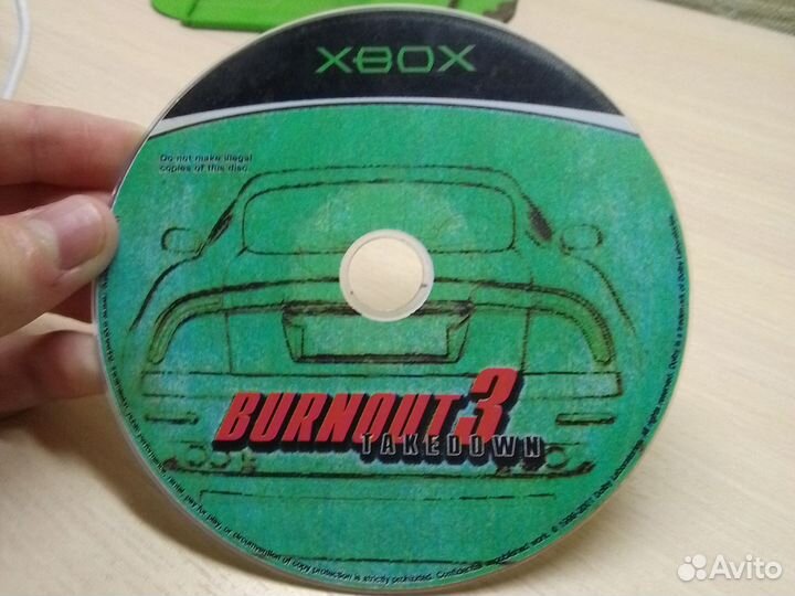 Диск Xbox burnout3 takedown