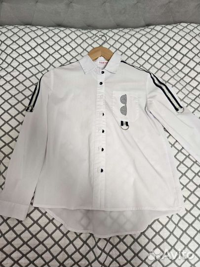 Рубашка блузка белая для школы