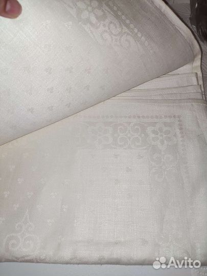 Скатерть льняная СССР новая