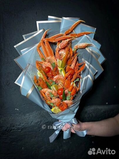Съедобные букеты из морепродуктов