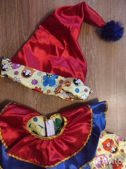 Новогодний костюм скомороха,клоуна