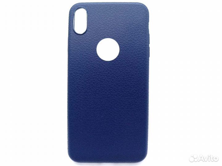 Чехол силиконовый для iPhone XR (Синий)