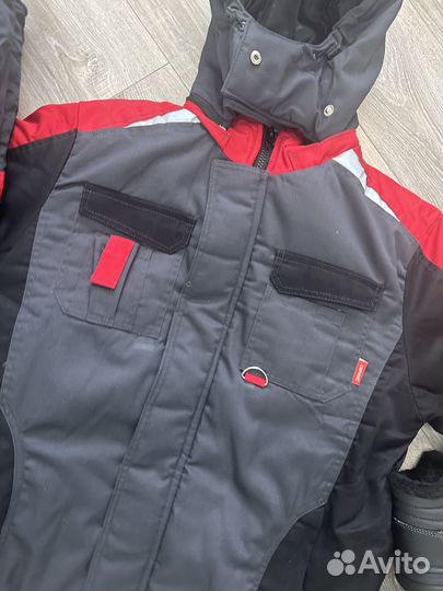 Спецодежда Сириус Люкс. Зимний костюм Mega grey