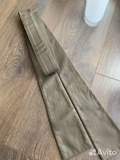 Кожанный ремень 166см