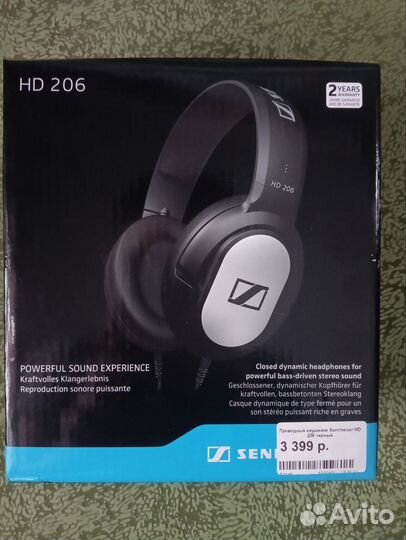 Наушники sennheiser hd 206
