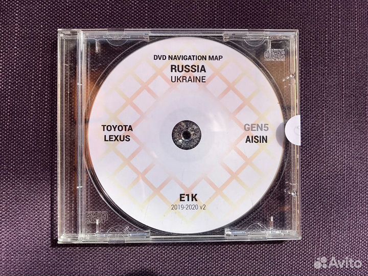 Карты навигации 2019 DVD Toyota Lexus 2006-2009