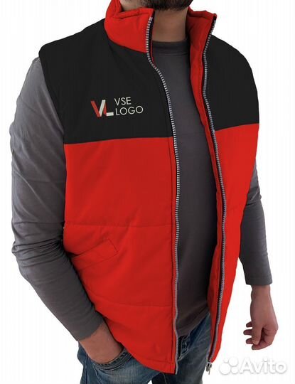 Пошив жилетов с лого на заказ. Любой размер