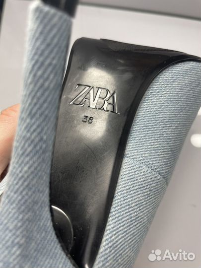 Джинсовые лодочки Zara