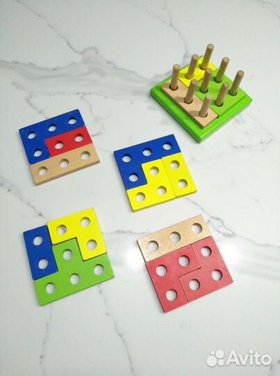 Развивающая деревянная игрушка для малышей