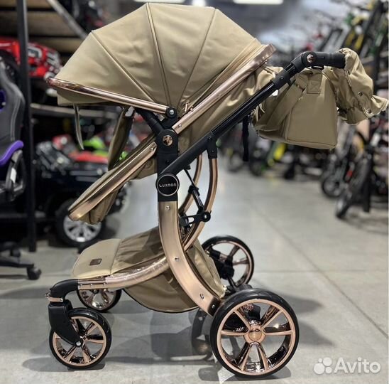 Коляска LuxMom 2 в 1 / экокожа