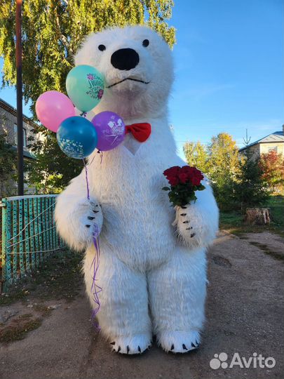 Белый мишка поздравление