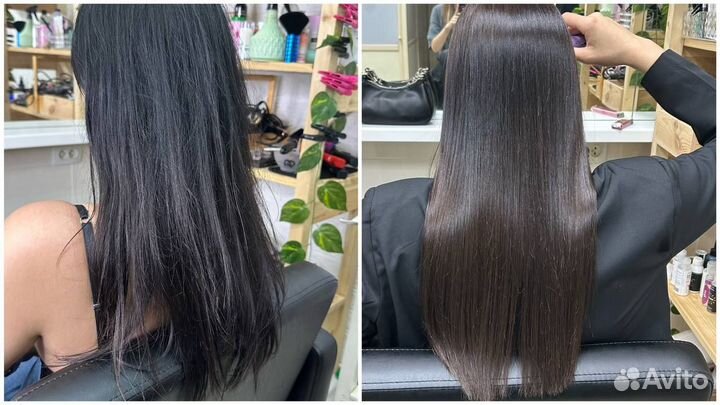 Кератиновое выпрямление волос от проффесионала