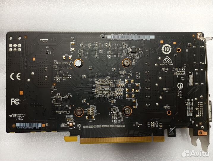Видео карта nvidia GeForce GTX 1050 Ti (4 гб)