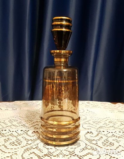 Графин и стопки, Богемия, винтаж