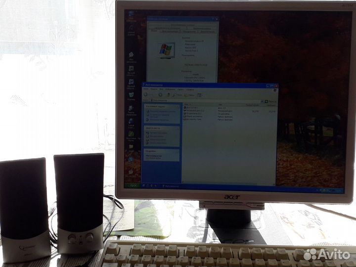 Монитор, колонки, камера