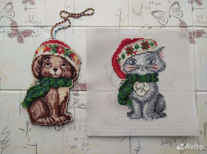 Mill Hill Щенок и Котенок