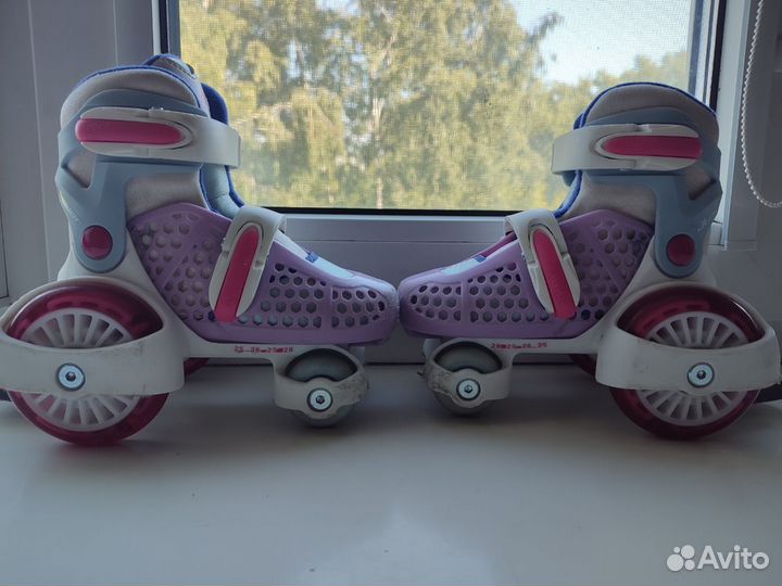 Роликовые коньки детские раздвижные