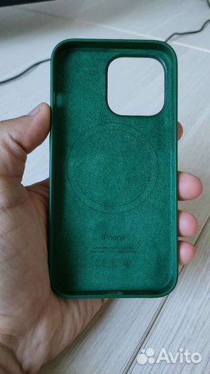 Оригинальный чехол для iPhone 13 pro зелёный