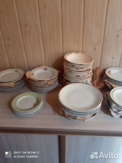 Тарелки Дружковского фарфорового завода