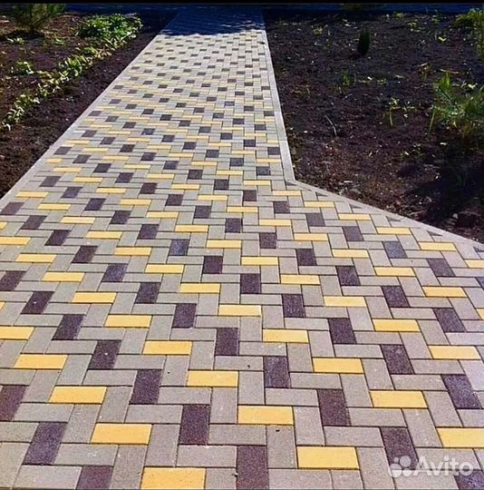 Укладка брусчатки тротуарной плитки под ключ