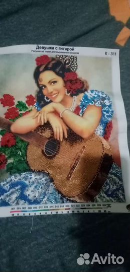 Вышитые картины без багета