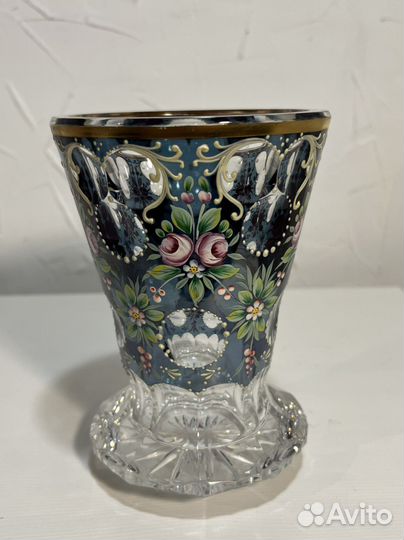 Ваза антикварная, Европа, хрусталь