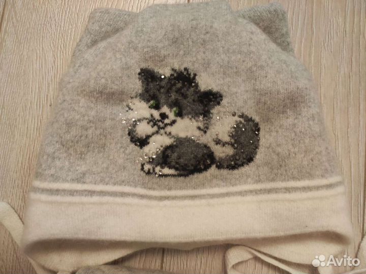 Шапка и шарф зимняя Daniil&Daniela длядевочки50-52