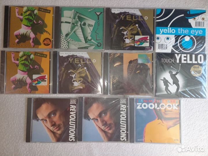 Фирменные компакт диски(CD) ELO;yello;J.M.Jarre