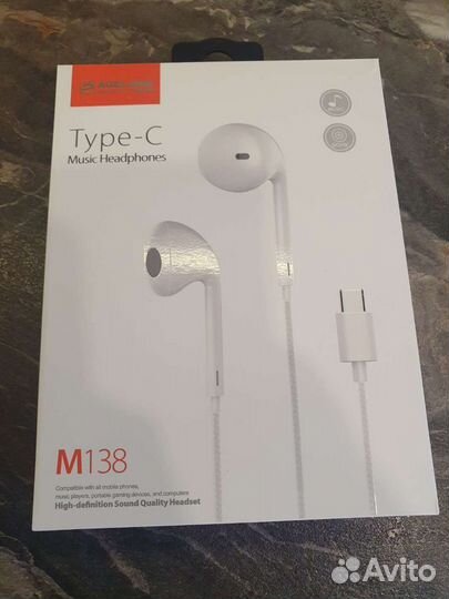Проводные наушники Type-C